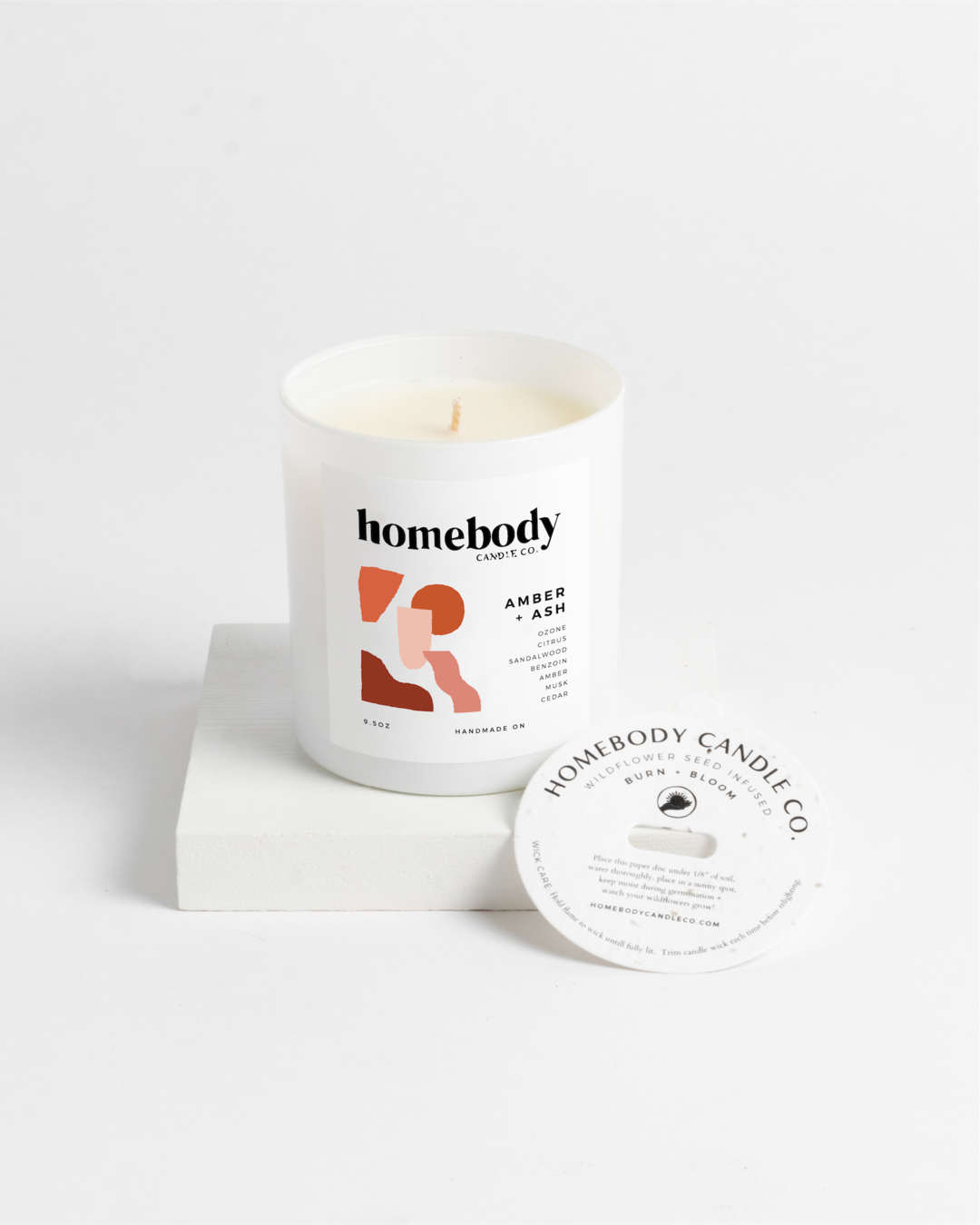 Soy Candle - Amber & Ash by Homebody Candle Co.