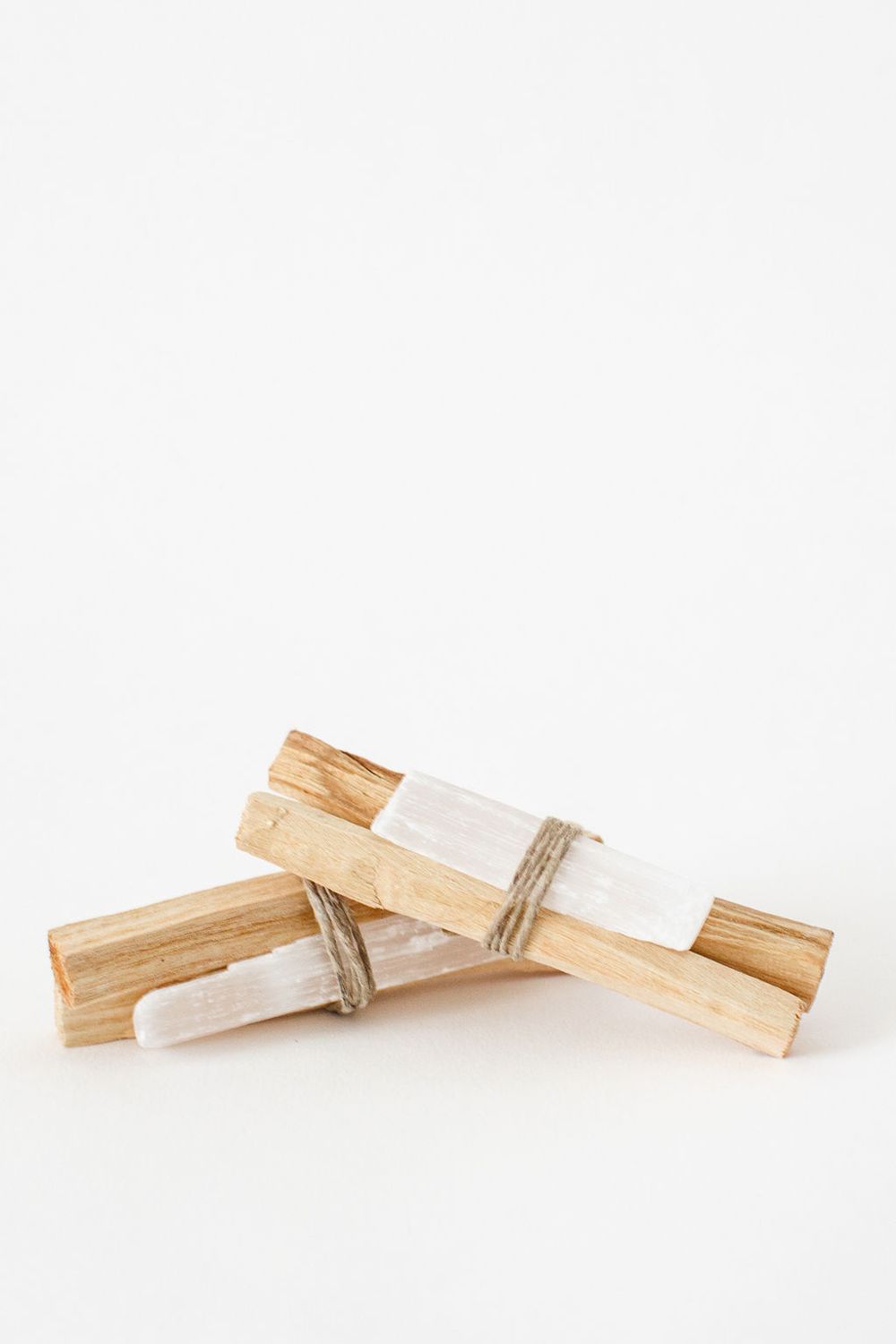 Palo Santo + Selenite Crystal Bundle by Apothecary Co