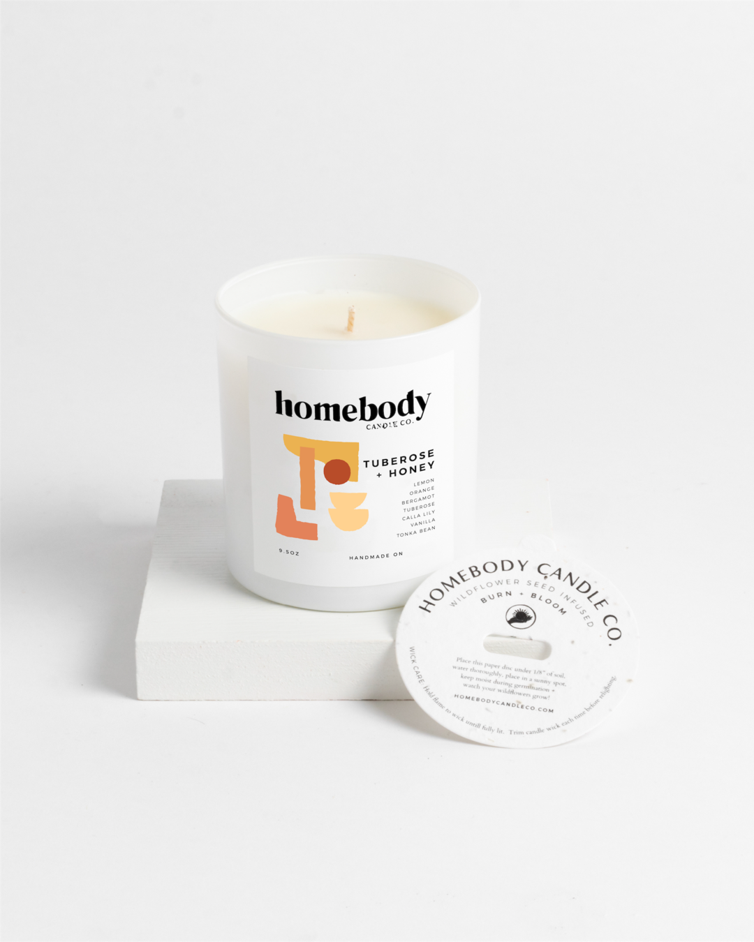 Soy Candle - Tuberose & Honey by Homebody Candle Co.
