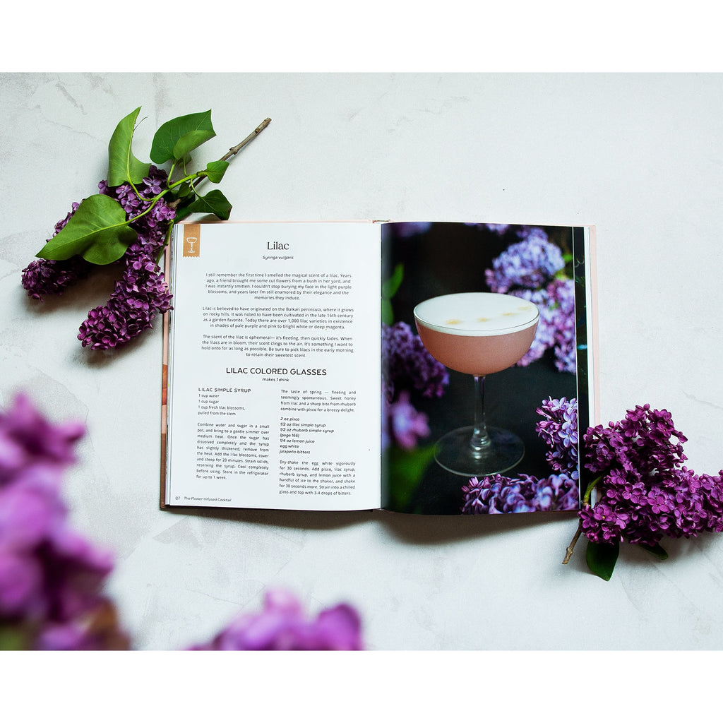 The　Book　Recipe　Beauty　Flower-Infused　Rose　Cocktail　Lena