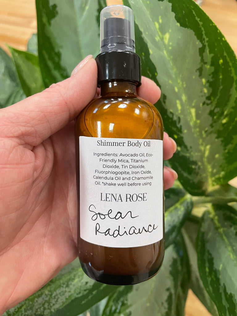 Lena Rose Shimmer Body Oil - Solar Radiance
