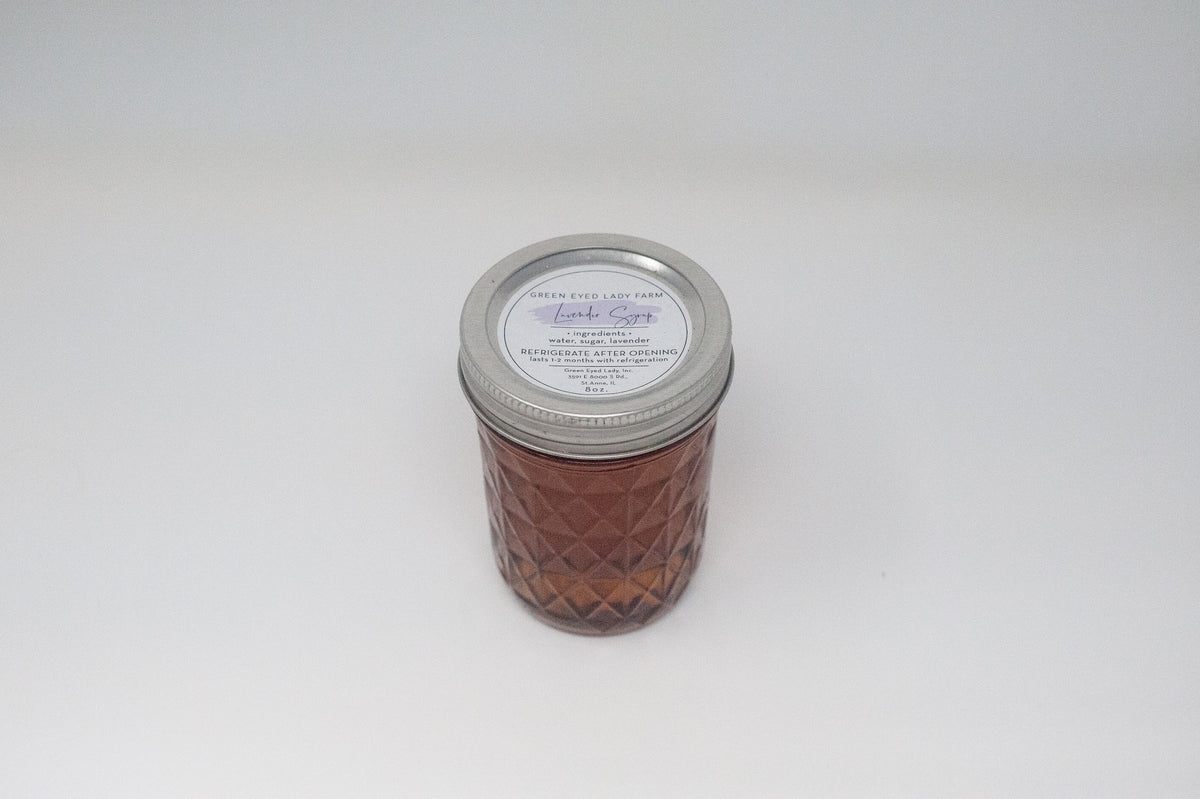 Organic Lavender Syrup by Green Eyed Lady Farm