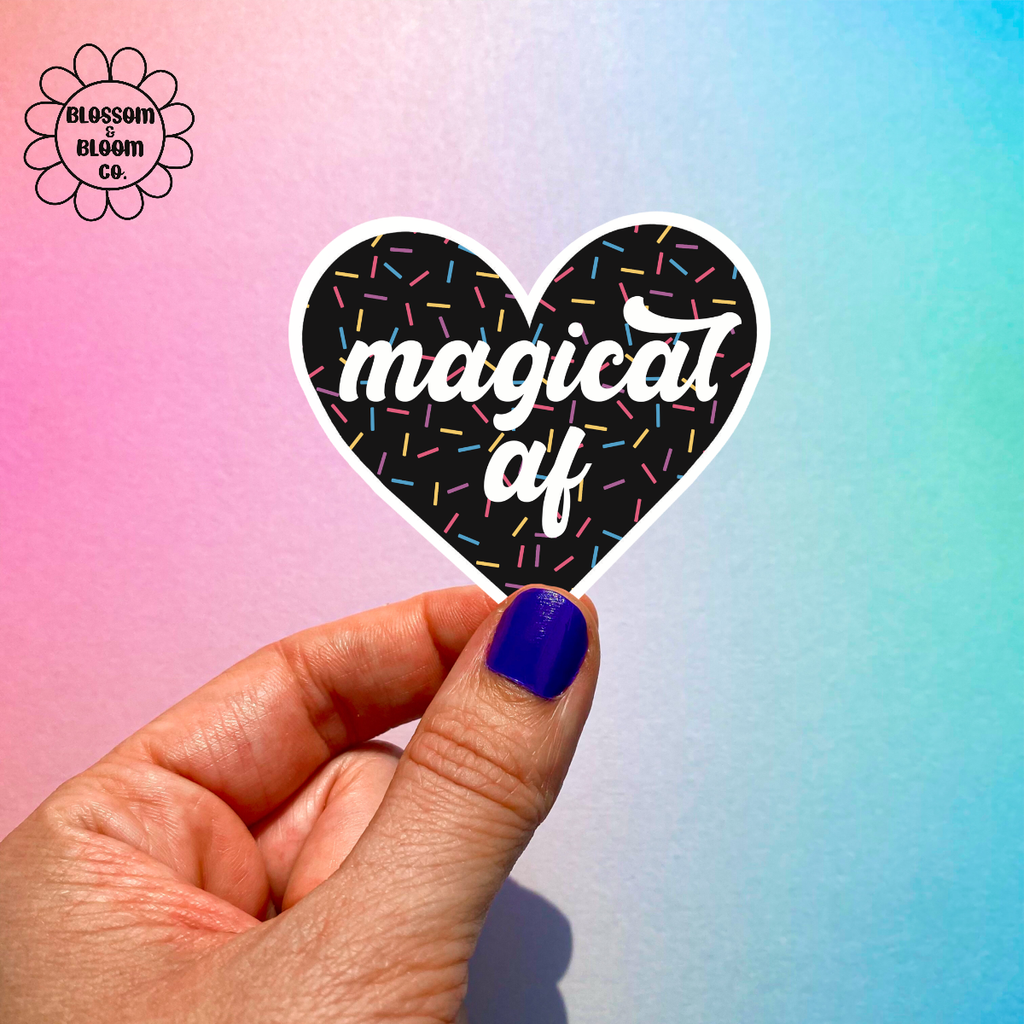 Magical AF Heart Sticker