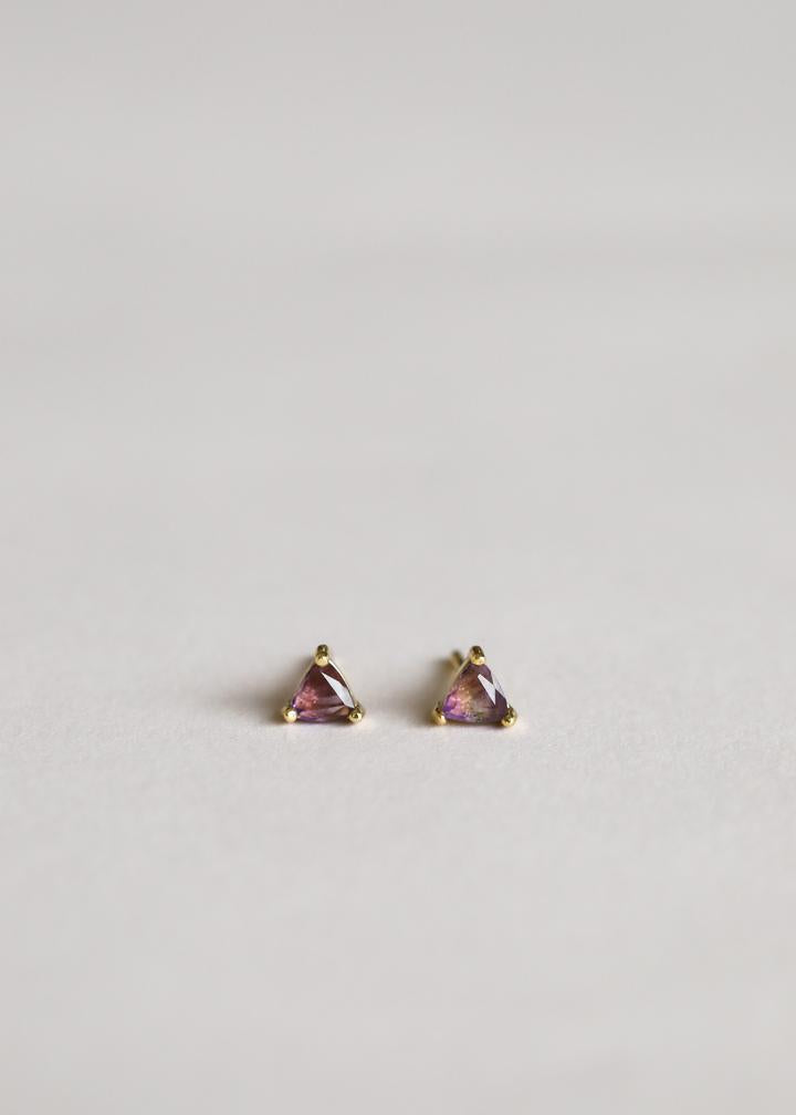 Mini Energy Gem Earrings - Amethyst - Spiritual Growth by JaxKelly