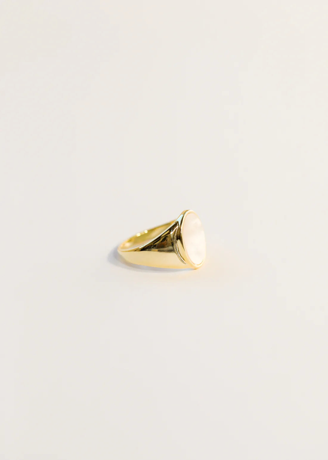Mother of Pearl Signet Ring by JaxKelly