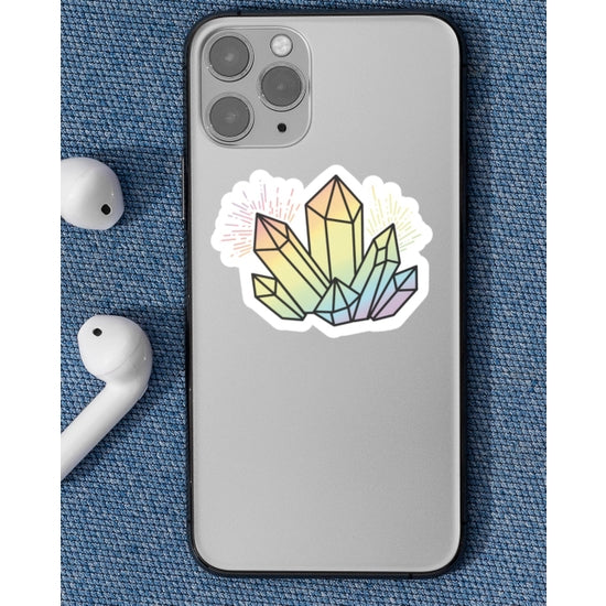 Rainbow Aura Crystal Sticker by Blossom and Bloom