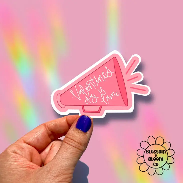 Valentine's Day is Lame Sticker | Retro Anti Love by Blossom and Bloom